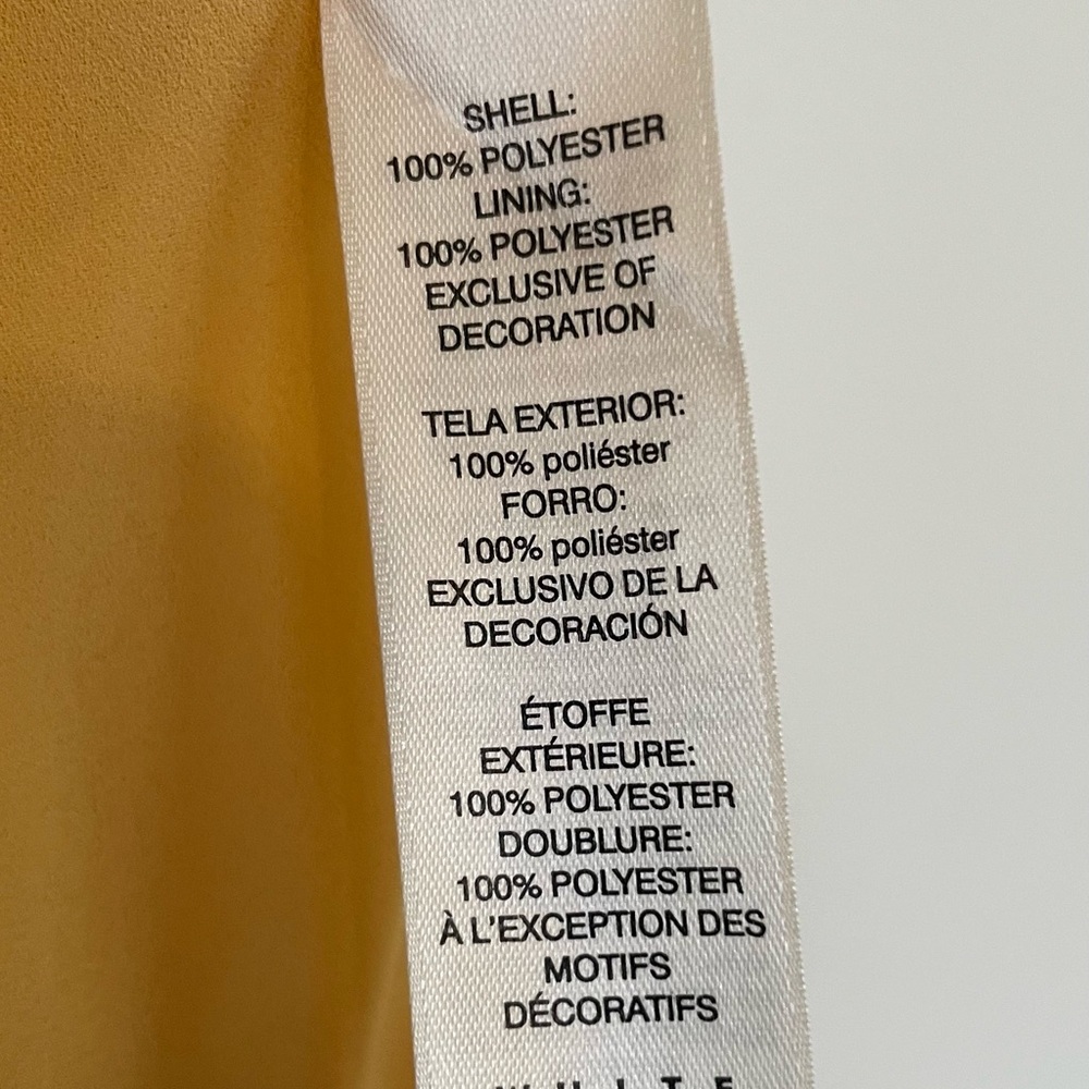 White House Black Market Yellow Halter Dress – Size 0 - Picture 7 of 7